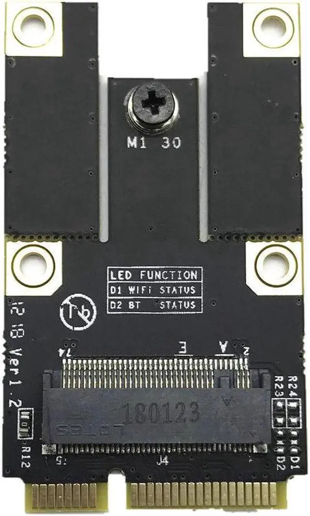 Alt view image 5 of 5 - JAENFONG New NGFF M.2 Key A Wifi Bluetooth Card to Mini PCI-E Converter Adapter Card