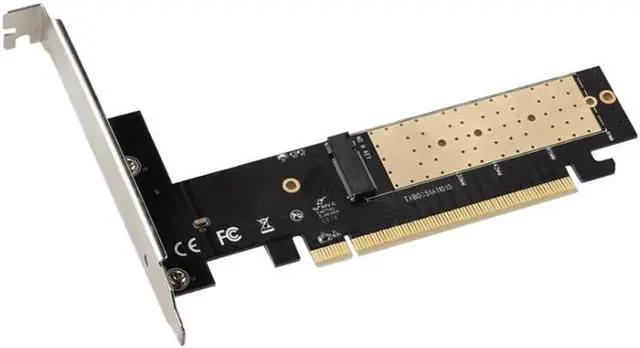 Alt view image 4 of 5 - JAENFONG M2 Riser card PCIe X16 to M.2 SDD NVME Expansion card high speed Computer Expansion Cards M2