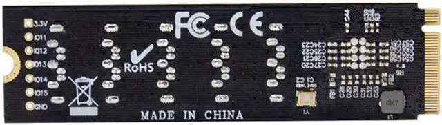 Alt view image 3 of 4 - JAENFONG PCIE X2 M.2 Key M to SATA 3.0 5 Port Sata Expansion Card 6Gb/s JMB585