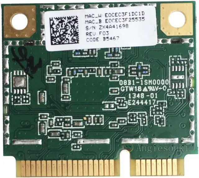 Alt view image 4 of 4 - JAENFONG Atheros AR9462 AR5B22 Mini PCI-E 802.11N WIFI WLAN CARD Bluetooth 4.0 2.4 & 5Ghz