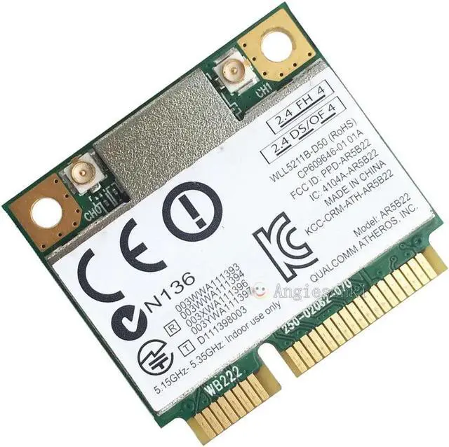 Main image of JAENFONG Atheros AR9462 AR5B22 Mini PCI-E 802.11N WIFI WLAN CARD Bluetooth 4.0 2.4 & 5Ghz