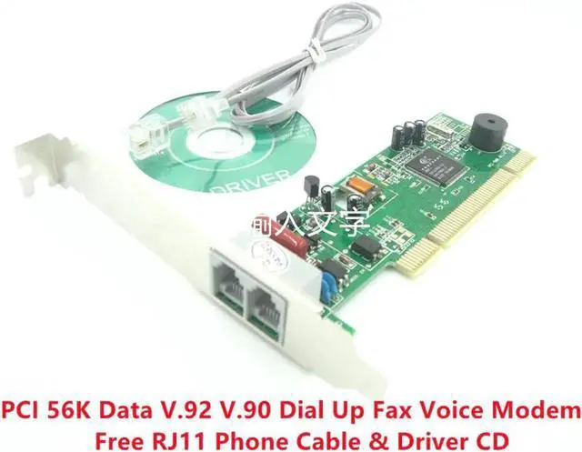 Main image of JAENFONG PCI Modem 56K Internal Data/Fax Voice Modem Windows XP Vista Win7/8 32 /64 bit V.92 V.90 Dial Up Fax