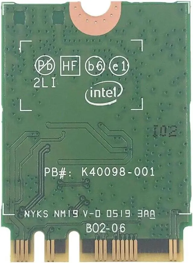 Alt view image 2 of 3 - JAENFONG Wireless for Intel AX200 AX200NGW 1730Mbps NGFF M.2 Bluetooth 5.0 Dual Band Wifi Network Card 802.11ac/ax Better than Intel 9260