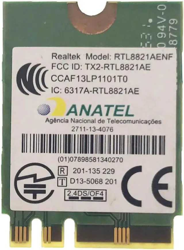 Alt view image 2 of 2 - JAENFONG RTL8821AE 1x1AC+BT4.0 Cbt NGFF M.2 WLAN For Lenovo E41-80 B41-80 B71-80 E51-80 ideapad 710s-13isk Series FRU 00JT482 SW10A11648