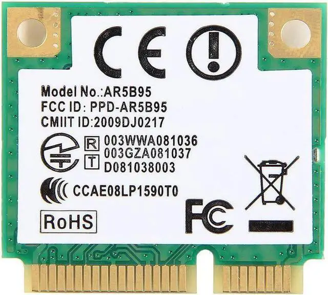 Alt view image 3 of 4 - JAENFONG Atheros AR5B95 AR9285 802.11B/G/N Half Mini PCI-E Card