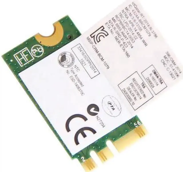 Alt view image 3 of 3 - JAENFONG Broadcom BCM943142Y 2.4GHz BT4.0 NGFF/M.2 WiFi Card 150M