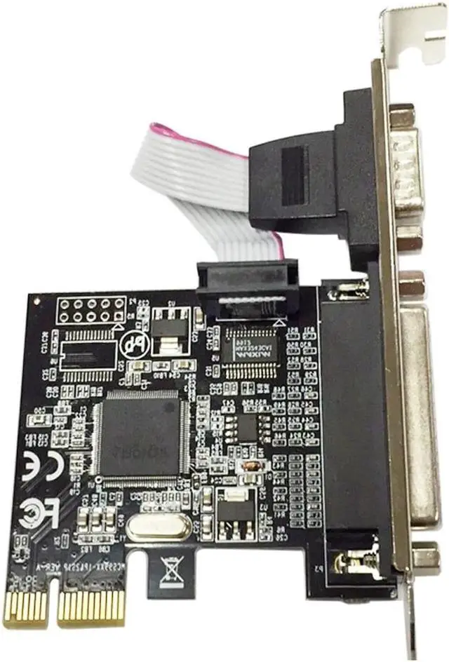 Main image of JAENFONG PCI express 1 Serial and 1 parallel port Expression Card RS232 Printer port PCIe PCI-e riser Card