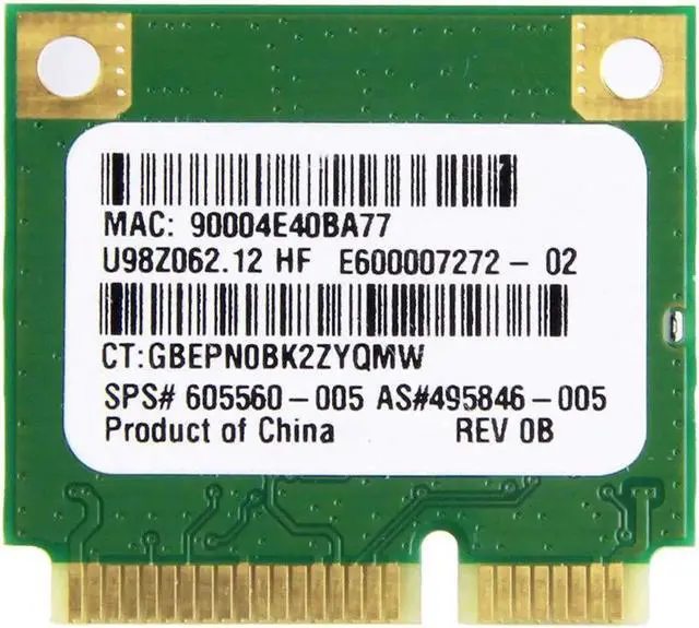 Alt view image 3 of 3 - JAENFONG 150Mbps Atheros AR5B95H AR9285 802.11B/G/N Mini PCI-E Wireless Wifi Card For HP