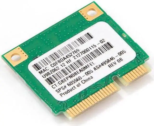 Alt view image 2 of 3 - JAENFONG 150Mbps Atheros AR5B95H AR9285 802.11B/G/N Mini PCI-E Wireless Wifi Card For HP