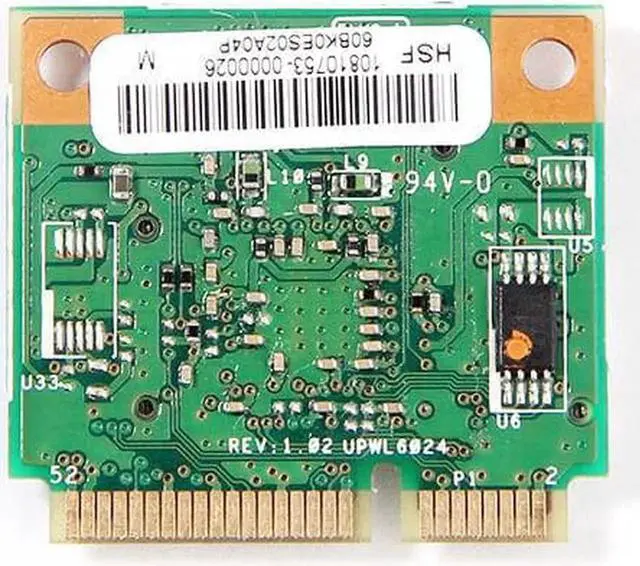 Alt view image 3 of 4 - JAENFONG 300M BCM943224HMS BCM43224 802.11ABGN Mini PCI-E WiFi Wireless Network Card