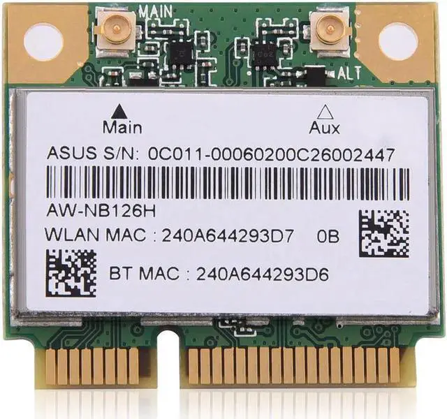 Alt view image 3 of 6 - JAENFONG AR5B225 Wireless 150Mbps 2.4GHz Wifi + Bluetooth 4.0 Mini PCI-E Card 802.11b/g/n