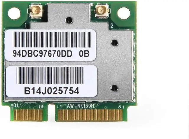 Alt view image 3 of 6 - JAENFONG 150Mbps Realtek RTL8188CE AW-NE139H 2.4G 802.11BGN Mini PCI-E WiFi wireless Card