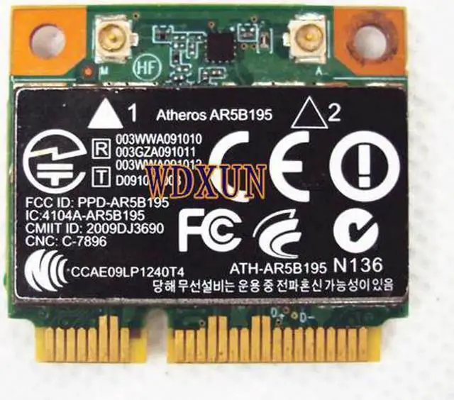 Main image of JAENFONG Wireless wifi N + Bluetooth BT 3.0 Half PCI-E Card Atheros AR5B195 for HP 592775-001