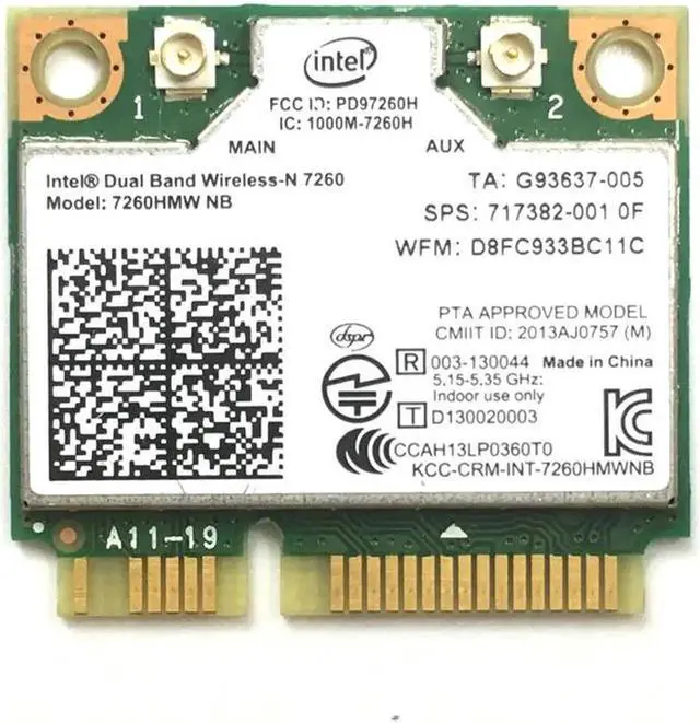 Main image of JAENFONG Universal version of intel 7260NB PCI-E dual-band wireless network card 300Mbps 2.4g and 5g