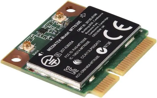 Alt view image 3 of 7 - JAENFONG For Intel MT7630E 2.4G WiFi Wireless Bluetooth 4.0 PCI-E Half Wifi Card