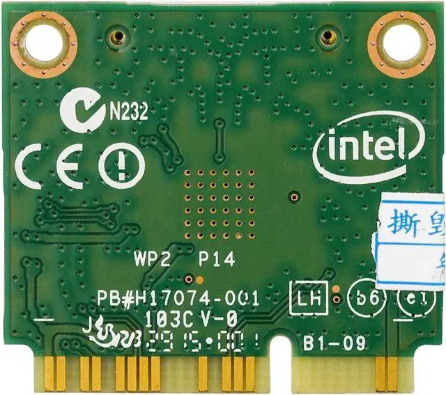 Alt view image 5 of 6 - JAENFONG Wireless 802.11 AC 7260HMW Dual Band WiFi Bluetooth 4.0 Half Mini PCI-e Card