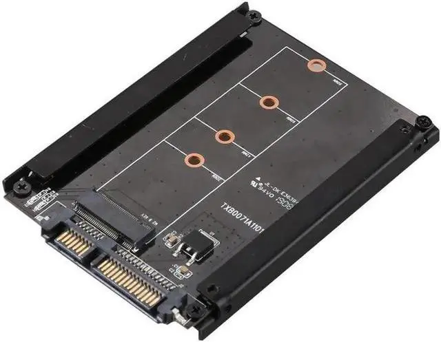 Alt view image 5 of 6 - JAENFONG M.2 NGFF SSD To 2.5 SATA 22Pin 6Gbps/s Expansion Adapter Card With Enclosure Socket M2 NGFF Adapter