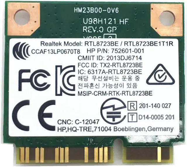 Alt view image 4 of 4 - JAENFONG For RTL8723BE Wifi 300Mbps+Bluetooth 4.0 MINI PCI-E Card 753077-001 for 470 455 450 G2