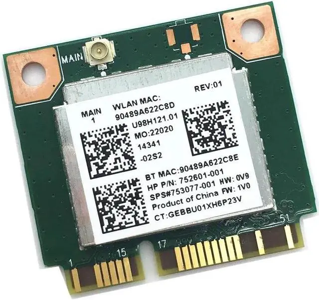 Alt view image 3 of 4 - JAENFONG For RTL8723BE Wifi 300Mbps+Bluetooth 4.0 MINI PCI-E Card 753077-001 for 470 455 450 G2