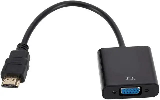 Alt view image 3 of 4 - JAENFONG HDMI to VGA Adapter Cable Male To Female HDMI Male TO VGA Female Converter Adapter with Audio Cable 1080P Digital to Analog Video Audio