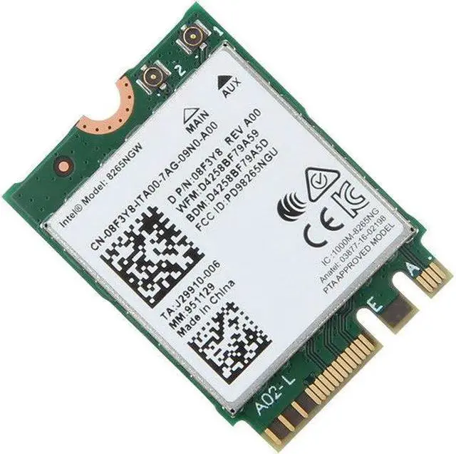 Alt view image 2 of 5 - JAENFONG 867Mbps Dual Band Intel 8265NGW Bluetooth 4.2 NGFF Wireless WiFi Card 802.11ac