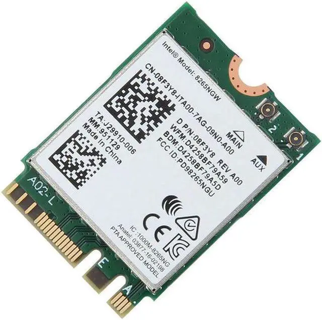 Alt view image 5 of 5 - JAENFONG 867Mbps Dual Band Intel 8265NGW Bluetooth 4.2 NGFF Wireless WiFi Card 802.11ac