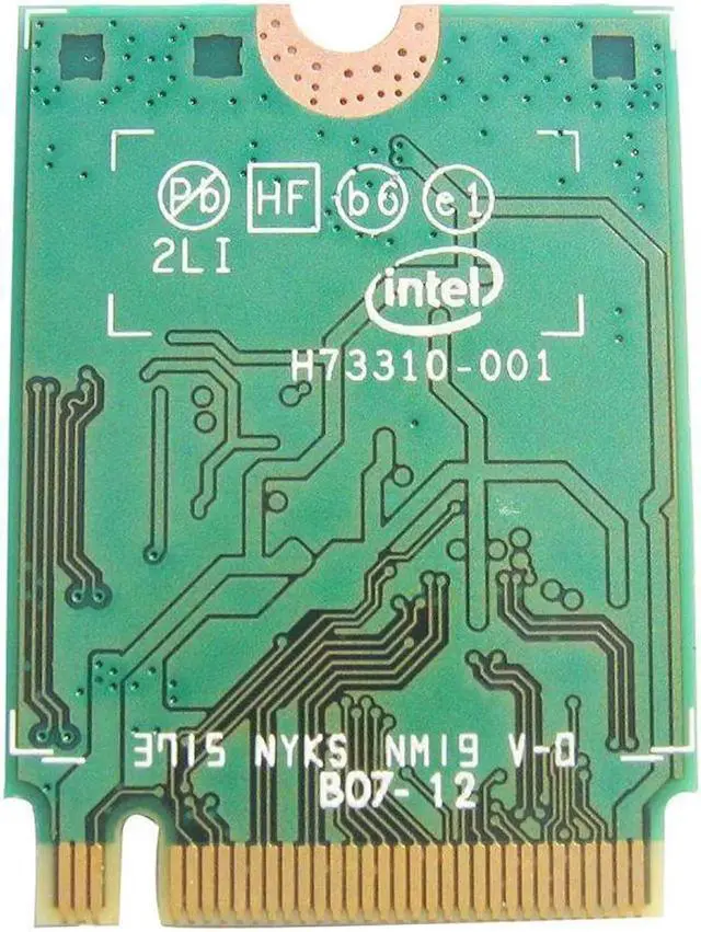 Alt view image 2 of 3 - JAENFONG 867Mbps Wifi + Bluetooth Intel Tri-band wireless-AC 18260 18260NGW M.2 NGFF Card