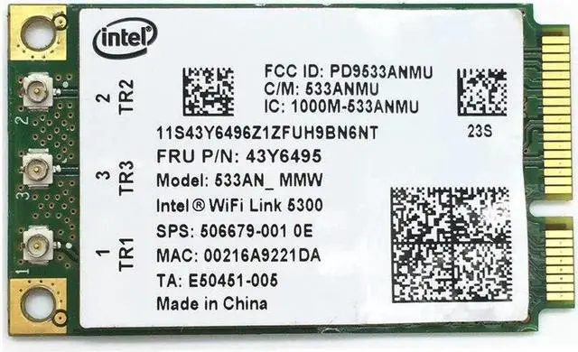 Main image of JAENFONG For WiFi 533AN_MMW Intel 5300 Wireless Card 43Y6495 for X200 T400 CQ40 CQ45 6930p 8530p