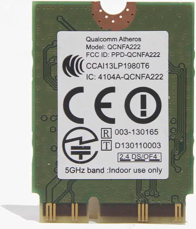 Alt view image 4 of 4 - JAENFONG Atheros QCNFA222 AR5BWB222 802.11a/b/g/n 300Mbps 2.4/5GHz BT4.0 WIFI WLAN Card
