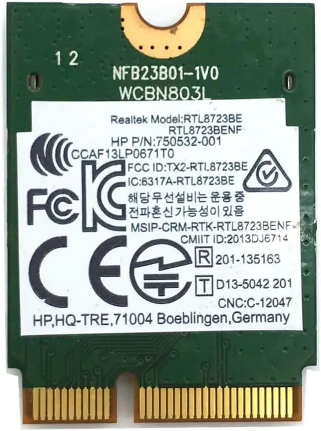Alt view image 3 of 4 - JAENFONG Realtek RTL8723BE 300Mbps NGFF/M.2 802.11/B/G/N Wireless Card For 240 256 430 440 450 G3