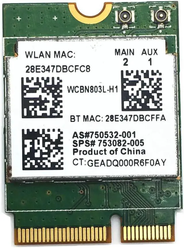 Main image of JAENFONG Realtek RTL8723BE 300Mbps NGFF/M.2 802.11/B/G/N Wireless Card For 240 256 430 440 450 G3