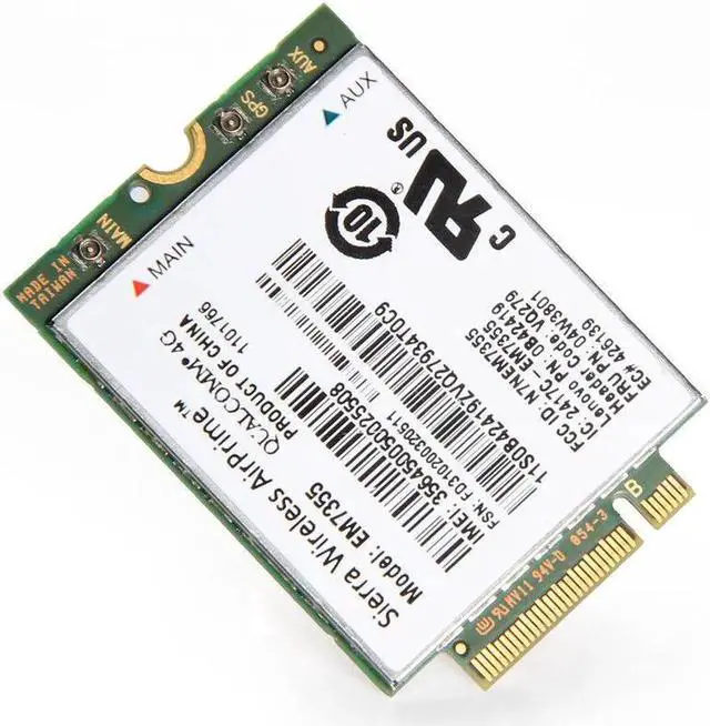 Alt view image 5 of 5 - JAENFONG Sierra Gobi5000 EM7355 LTE 4G WWAN 04W3801 NGFF Wifi Card For Lenovo T440 X240