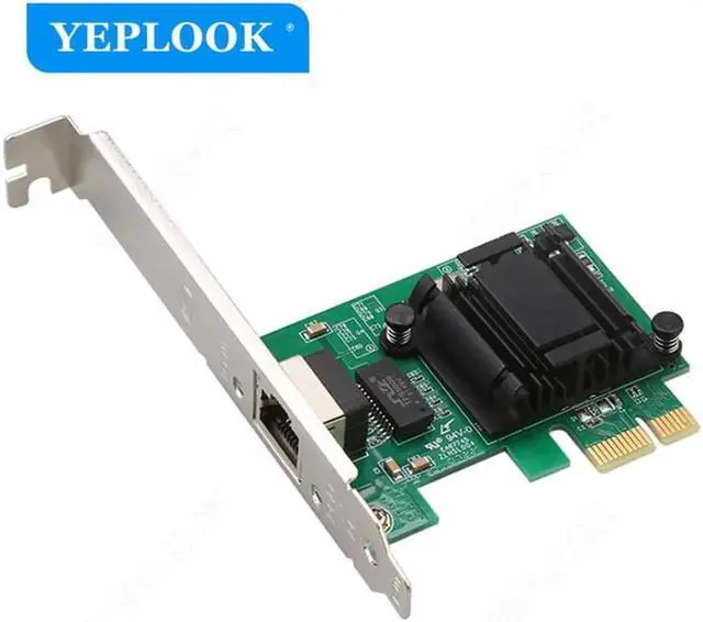 Alt view image 4 of 5 - JAENFONG PCIe x1 10/100/1000Mbps 1 Gigabit RJ45 Network Card Server Controller Adapter Chipset Intel 82574 NIC PCI Express Interface Card