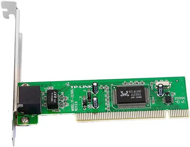 Main image of JAENFONG PCI Network Card adapter 10/100Mbps with Realteck RT8139D Megabit Ethernet Network Converter Controller