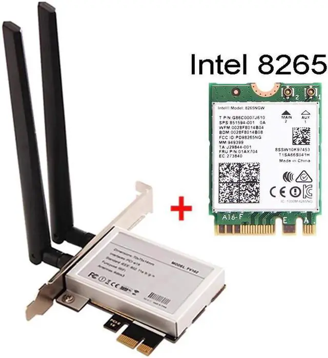 Main image of JAENFONG Dual Band 1200Mbps PCI-E Wireless Wifi Adapter Intel 8265 8265NGW 802.11ac Bluetooth 4.2 Wifi Network Card For Desktop PC