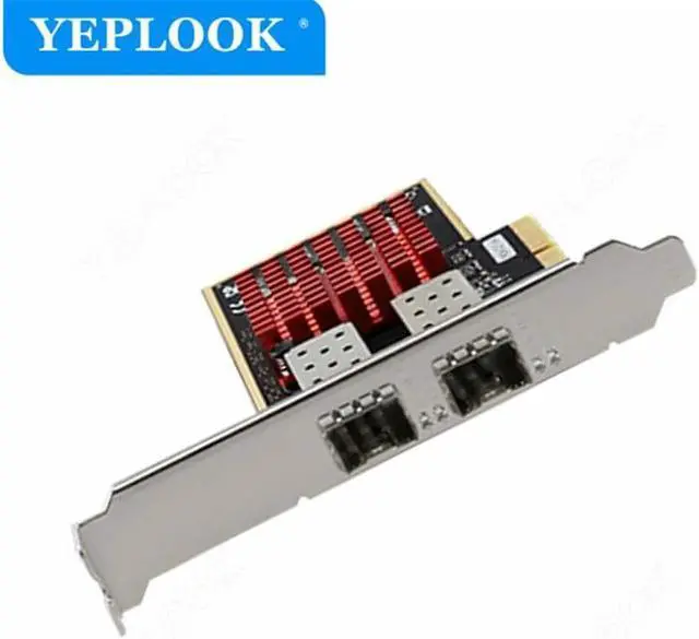 Alt view image 2 of 5 - JAENFONG PCIe x1 Dual RJ45 Gigabit Network Card 10/100/1000Mbps Wired Ethernet Lan Adapter Chipset Intel 82575/82576 for Desktop Server