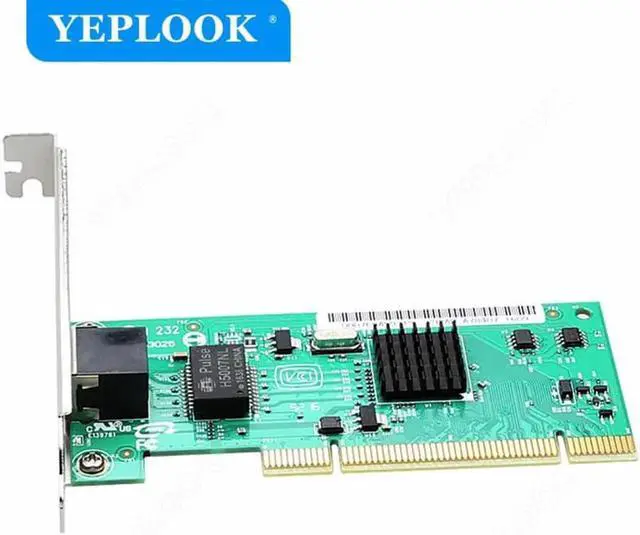 Alt view image 2 of 6 - JAENFONG PCI 10/100/1000Mbps RJ45 Gigabit Network Card Diskless Fast Ethernet Adapter Controller Lan Card 8390MT Intel 82540 Chipset