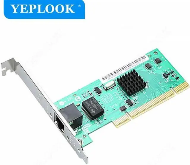 Alt view image 5 of 6 - JAENFONG PCI 10/100/1000Mbps RJ45 Gigabit Network Card Diskless Fast Ethernet Adapter Controller Lan Card 8390MT Intel 82540 Chipset