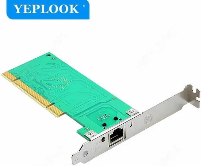 Alt view image 4 of 6 - JAENFONG PCI 10/100/1000Mbps RJ45 Gigabit Network Card Diskless Fast Ethernet Adapter Controller Lan Card 8390MT Intel 82540 Chipset