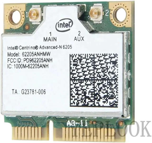 Alt view image 3 of 5 - JAENFONG 6205 62205AN 300Mbps Dual Band 2.4Ghz 5Ghz Mini PCI-E Wifi Card Wlan Network Adapter Advanced-N Wireless Card Standard/Public Version