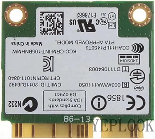 Alt view image 2 of 5 - JAENFONG 105BNHMW WiFi Card Wireless-N 105 Mini PCI-E 150Mbps 2.4GHz 802.11B/G/N WiFi Adapter