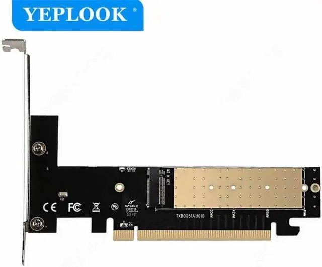 Alt view image 5 of 5 - JAENFONG M.2 NVMe SSD NGFF to PCIe X16 adapter M Key Interface Card Suppor PCI Express 3.0 For 2230 2242 2260 2280 Size
