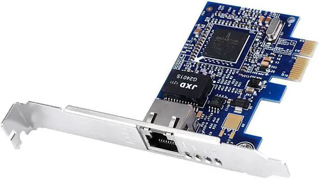 Alt view image 5 of 5 - JAENFONG PCI Express Gigabit Ethernet Network Card Adapters Slot RJ45 NIC with Boardcom BCM5751 10/100/1000M Blue PCB