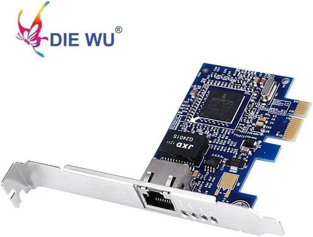 Alt view image 4 of 5 - JAENFONG PCI Express Gigabit Ethernet Network Card Adapters Slot RJ45 NIC with Boardcom BCM5751 10/100/1000M Blue PCB