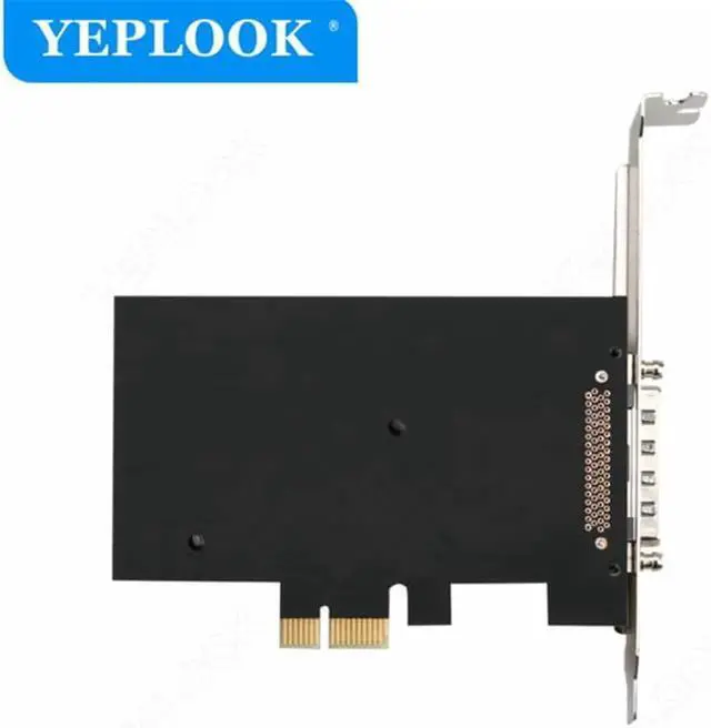 Alt view image 4 of 5 - JAENFONG 8 Serial Port DB9 RS232 PCIe Riser Card PCI-Express X1 Expansion Card Adapter High Speed 920KB with Heat Sink Chip ASIX AX9900