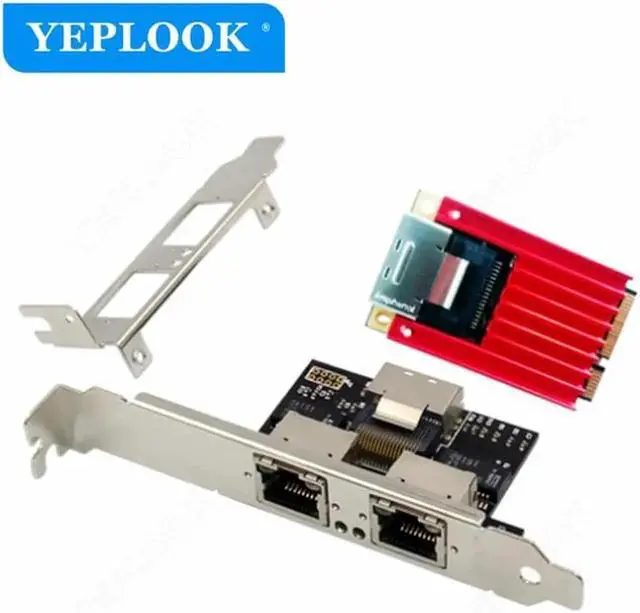 Alt view image 5 of 5 - JAENFONG MINI PCIE 1G LAN Card Dual Port RJ45 Industrial Server 10/100/1000Mbps Gigabit Ethernet Adapter Network Card Chipset Intel I350