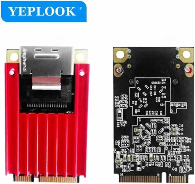 Alt view image 3 of 5 - JAENFONG MINI PCIE 1G LAN Card Dual Port RJ45 Industrial Server 10/100/1000Mbps Gigabit Ethernet Adapter Network Card Chipset Intel I350