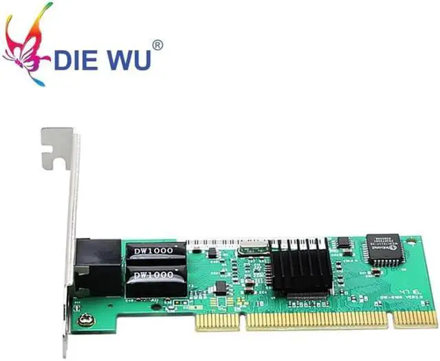 Alt view image 2 of 4 - JAENFONG PCI 10/100/1000mbps 1x RJ45 Port Lan Network Card Chipset RTL8169 Support Wake on & Wake Up Auto Detection & Correction TXA013
