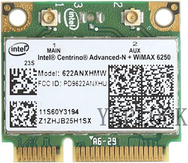 Main image of JAENFONG WiFi Card 6250 622ANXHMW 300Mbps Dual Band 2.4G 5G 802.11a /b/g/n Mini PCI-E Wireless Wifi Card For T400/T420/T500/E220S/E530/S220