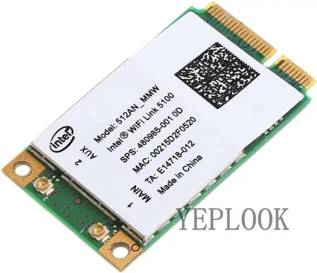 Alt view image 2 of 5 - JAENFONG 5100 512AN MMW 300Mbps Wireless PCI-E Wifi Dual band 2.4G/5Ghz 802.11N for Laptops General Edition WIFI CARD WLAN Card